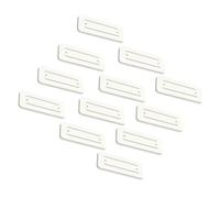 TOYZFRIENDY 12 pièces Support Mural Adhésif pour Bloc Prises sans Perçage Fixateur de Multiprise Léger et Ergonomique Rangement Suspendu pour Multiprises Routeurs et Télécommandes Kit de