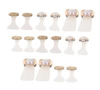TOYZFRIENDY 16 Pièces Silicone Toe Separator With Rhinestones And Pearls For Pedicure Nail Polish Foot Toe Spacers And Stretchers For Precise Polish Application Both Feet