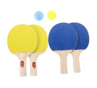 TOYZFRIENDY 2 Ensembles Set Tennis de Table Garçon Fille Débutants avec et Balles Compact Portable Forme de Gourde Jeu Intérieur et Extérieur pour Apprentissage et Divertissement à Deux