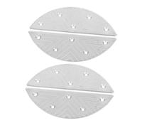 TOYZFRIENDY 2 paires Coussinet de Talon Métal Antidérapant pour Chaussures Hommes Plaque de Réparation Usure Protection Friction et Confort Lot Demi-lune