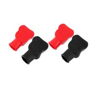 TOYZFRIENDY 2 Paires Couvre-borne Batterie PVC Double Protection pour Voiture Capuchons Isolants Rouge et Noir Faciles à Installer Protège Courts-Circuits et Électriques Lot