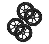 TOYZFRIENDY 2 paires Roues Solides pour Fauteuil Roulant et Déambulateur Pneus Antidérapants Durables Roues de Rechange Résistantes à Usure pour Direction Précise Crevaison Lot