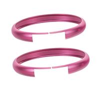 TOYZFRIENDY 2 pièces Anneau de Porte-clés Métal pour Clé de Voiture Mini Lot de Finition Alliage Aluminium Accessoires Décoratifs Élégants et Précis pour Télécommande