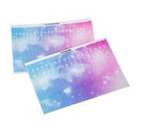 TOYZFRIENDY 2 pièces Autocollants Kalimba pour Débutants Notes Colorées Durables Faciles à Poser et Retirer sans Résidu