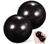 TOYZFRIENDY 2 pièces Balles Exercice Bois de Lot de Boules de Massage Manuelles Réutilisables Outil de Massage pour Mains Doigts et Rééducation