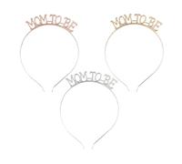 TOYZFRIENDY 2 pièces Bandeau Mom To Be Alliage Accessoire Cheveux Mariage et Fête Léger et Confortable Cadeau Original pour Femme Enceinte Lot
