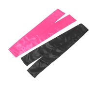 TOYZFRIENDY 2 pièces Bandeau Satiné pour Perruques Lot de Rose et Noir Accessoire Antidérapant pour Sport Convient à Toutes Tête Style Élégant et Pratique