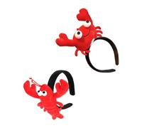 TOYZFRIENDY 2 pièces Bandeaux Crabe et Homard Adorables pour Garçon Fille et Adultes Accessoires Cheveux Créatifs et Confortables Fête et Déguisement Fruit de Mer Maintien Antidérapant Lot