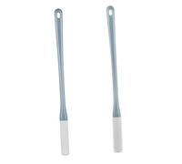TOYZFRIENDY 2 pièces Brosse Nettoyage Orteils Silicone Douce à Long Manche pour Exfoliation et Nettoyage Facile Convient Personnes Âgées Lot avec Crochet de Rangement