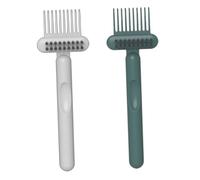 TOYZFRIENDY 2 pièces Brosse Nettoyante pour Peigne Multifonction Petite Brosse Pratique pour Nettoyage Cheveux et Peignes Outil Compact Bouclés Airbag