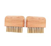 TOYZFRIENDY 2 pièces Brosse Ongles Rigide Bois avec Poils Doux pour Nettoyage Ongles et Clavier Outil Manucure Multifonction Facile à Utiliser Objets Petits