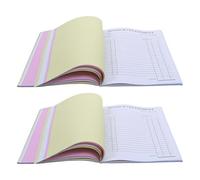 TOYZFRIENDY 2 Pièces Carnet Facture Auto Entrepreneur X Bloc Commande et Factures pour Petites Entreprises Réparation et Maintenance Cahier Reçu Commande Professionnel