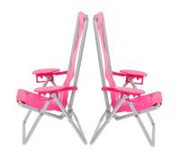 TOYZFRIENDY 2 Pièces Chaise Miniature Chaise Longue de Jardin Mini Décorative pour Maison de Poupée Accessoire Décoratif pour Maquettes et Photos