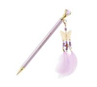 TOYZFRIENDY 2 pièces Crayon Mécanique Automatique Métal avec Pendentif Diamant pour Étudiants Pointe Rétractable Design Élégant et Prise Confortable Couleur Aléatoire Couleur Aléatoire