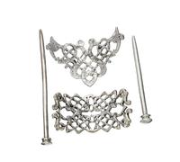 TOYZFRIENDY 2 pièces Épingles à Cheveux Celtiques Vintage Alliage Nœud Viking Décoratif Lot pour Femme Accessoires Élégants pour Mariage et Fêtes