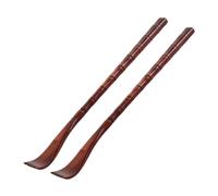 TOYZFRIENDY 2 pièces Gratte-dos Bois Pratique Outil Grattoir Dos Carré Rouge Masseur Dos Confortable pour Soulagement Démangeaisons et Relaxation