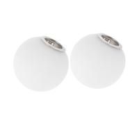 TOYZFRIENDY 2 Pièces Lot de Abats Jours Boule Verre Diffuseur Sphérique Aux Chocs pour Lampes Plafonniers Intérieurs Lumière Douce et Ambiance Confortable