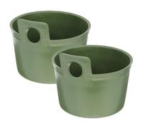 TOYZFRIENDY 2 pièces Louche Arrosage Plastique Épaisse Haute Capacité Ergonomique pour Jardin Cuisine et Culture Potagère