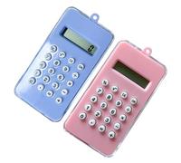 TOYZFRIENDY 2 pièces Mini Calculatrice de Poche Portable Abs Fonction Calculs Mathématiques Racines et Pourcentages Outil Ludique et Pratique pour Étudiants Garçon Fille et Couleur Aléatoire