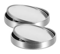 TOYZFRIENDY 2 Pièces Miroir de Bureau Réglable pour Moniteur Pc Lot de Miroirs Rétroviseurs Argentés pour Bureaux Ouverts et Cloisons Protection Vie Privée et Surveillance Arrière