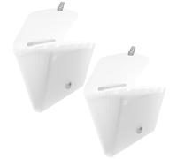 TOYZFRIENDY 2 pièces Organiseur Documents Extensible Pochette Transparente à Soufflet Format Rangement Bureau Portable avec Poignée Trieur pour École et Bureau