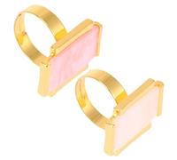 TOYZFRIENDY 2 pièces Palette Manucure Créative Plateau Exposition Blanc et Rose Support Pinceaux Délicat pour Présentation et Mélange de Vernis à Ongles Accessoire Photo Esthétique