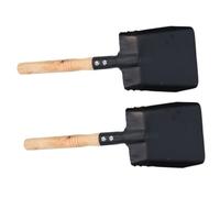 TOYZFRIENDY 2 pièces Pelle de Jardin avec Manche Petite Pelle Multifonction pour Creuser Enlever Compost Outil Robuste pour Jardinage Extérieur