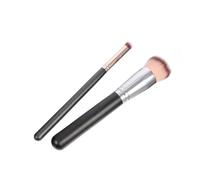 TOYZFRIENDY 2 pièces Pinceaux Maquillage Synthétiques pour Fond de Teint et Autobronzant Doux et Faciles à Nettoyer Accessoires Cosmétiques Professionnels pour Application Uniforme