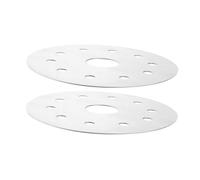 TOYZFRIENDY 2 pièces Plaque Diffuseur Chaleur Inox Disque Adaptateur Induction pour Batterie Cuisine Conducteur Thermique Rapide pour Cuisinière Induction et Gaz Lot