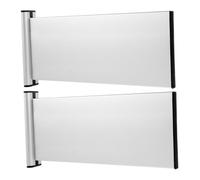 TOYZFRIENDY 2 pièces Plaque Signalétique Aluminium Double Face pour Porte Bureau Support Nom Personnalisé Écoles Hôpitaux Entreprises Signalisation Professionnelle Adaptable
