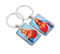 TOYZFRIENDY 2 pièces Porte-clés Mini Cadre Photo Bible Religieuse pour Clés et Sacs à Dos Accessoire Pratique pour Adultes et Garçon Fille Lot de Rouge et Orange