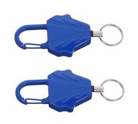 TOYZFRIENDY 2 Pièces Porte-clés Retractable avec Clip Acier Robuste pour Randonnée Escalade Camping Porte-Badge Extensible pour Activités Plein Air