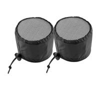 TOYZFRIENDY 2 pièces Protection Anti-Insectes pour Ventilations de Tentes de Culture Filet Fin Polyester avec Bande Élastique et Boucle pour Jardin Balcon et Intérieur