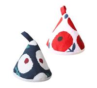 TOYZFRIENDY 2 Pièces Protège Poignée de Casserole Triangulaire Brûlure Réutilisable avec Corde de Suspension pour Ustensiles de Cuisine et Poêles à Induction Lot