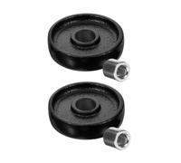 TOYZFRIENDY 2 pièces Roue de Cric Solide Acier pour Cric Hydraulique Tonnes Roue Frontale Robuste et Stable pour Remorque Utilitaire Facile à Installer et Remplacer