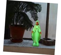 TOYZFRIENDY 2 pièces Statues Vierge Fluorescentes Plastique Décorations Religieuses Catholiques pour Église et Intérieur Ornements de Bureau