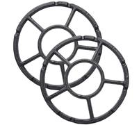 TOYZFRIENDY 2 pièces Support de Gazinière Fonte pour Wok Antidérapant Anneau Stable pour Réchaud à Gaz Accessoire pour Plaque de Cuisson