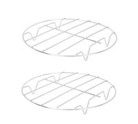 TOYZFRIENDY 2 pièces Support Vapeur Acier Inoxydable Panier Cuisson Maille Fine Rigide Résistant et Réutilisable pour Cuisson Vapeur Maison