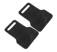 TOYZFRIENDY 2 Pièces Suv Step Hook Protector Stainless Steel Plate Rubber Wrapped Car Door Latch Guard Scratch And Impact Reduction Pads For Trucks