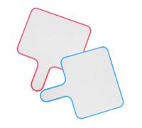 TOYZFRIENDY 2 pièces Tableau Blanc Portable Double Face Effaçable à Sec Planche Main Légère pour Score et Vote Pagaie Effaçable Pratique pour Réunion et Enseignement Lot