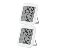 TOYZFRIENDY 2 pièces Thermomètre Hygromètre Numérique Intérieur Mesure Précise Température et Humidité Compact et Portable pour Maison Bureau Chambre Plantes Plastique