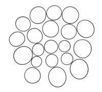 TOYZFRIENDY 20 pièces Lot de Courroies Caoutchouc Carrées pour Entretien Enregistreur Lecteur DVD Magnétophone Bande Flexible et Résistante pour Maintenance Audio Vidéo