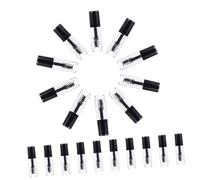 TOYZFRIENDY 20 pièces Lot de Tubes de Mascara Vides Transparents Réutilisables avec Brosse pour Cils Format Voyage Compact pour Huile Croissance Cils et Maquillage Yeux