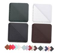 TOYZFRIENDY 20 Pièces PU Cuir Carré Marque Pages Coins Vintage pour Étudiants Enseignants Lecteurs Accessoires Bureau Scolaire