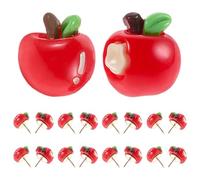 TOYZFRIENDY 20 Pièces Punaises Décoratives Fruitées Lot de Punaises Épinglette pour Tableau Liège Décorations Murales Colorées pour Bureau Salle de Classe et Mur de Photos