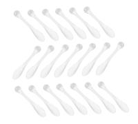 TOYZFRIENDY 20 pièces Spatule Acrylique pour Masque Facial et Crème de Beauté Outils de Massage pour Yeux et Visage Scoop Contamination pour Salon de Beauté et Usage Personnel