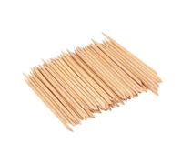 TOYZFRIENDY 200 pièces Bâtonnets Bois Double Face Poussoir Cuticules Outil Manucure et Pédicure Multifonction pour Repousser Peau Morte et Nettoyer Ongles