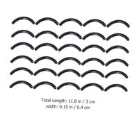 TOYZFRIENDY 200 pièces Recharges Recourbe Cils Silicone Noir Pads de Remplacement Flexibles pour Rehaussement Cils et Confortable
