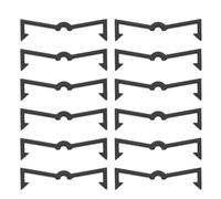 TOYZFRIENDY 200pcs Crochets Noirs pour Panneaux Perforés avec Fixations en Plastique, Organisateur Crochet Panneau Perforé Anti-Chute, Accessoires Rangement Suspendu Durable