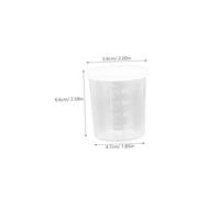 TOYZFRIENDY 20pièces Lot De Gobelets Doseurs Gradués Avec Couvercle Pour Échantillons De Laboratoire Avec Échelle Pour Tests De Gobelets De Mélange